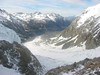 ancat > looking back down the hooker valley from gardiner hut