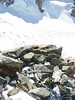 ancat > view down the hooker icefall from the east face of mt beatrice