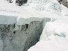 ancat > a great big dirty crevasse on the hooker glacier