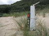ancat > Gale Hill was our home for the first night.  This marker cannot be seen from the shoreline so you have to walk up close to the dunes