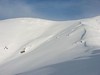 ancat > the bowl near the summit of mt bogong offers some fun glissading and a good way to damage gore tex pants.