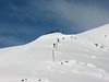 ancat > these bushwalkers made a roped descent of the staircase ridge from the summit of mt bogong.