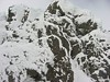 ancat > "rock and rhime" is the diagonal step of rhime in the centre of the picture.  above this the route follows a corner of rock and rhime which requires some dry tooling to traverse right of a small bulge of rock.